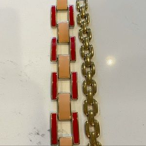 Pair J Crew Link Bracelets